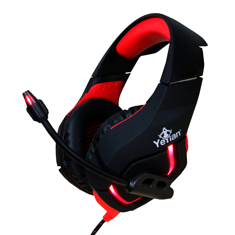 Yeyian YDW-33402 audífono y auriculare Auriculares Alámbrico Diadema Juego Negro, Rojo, 20 - 20000 Hz