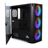 Yeyian Hollow 2500 Midi Tower Negro, ATX, EATX, ITX, YGH-49703 | Gabinetes de computadora