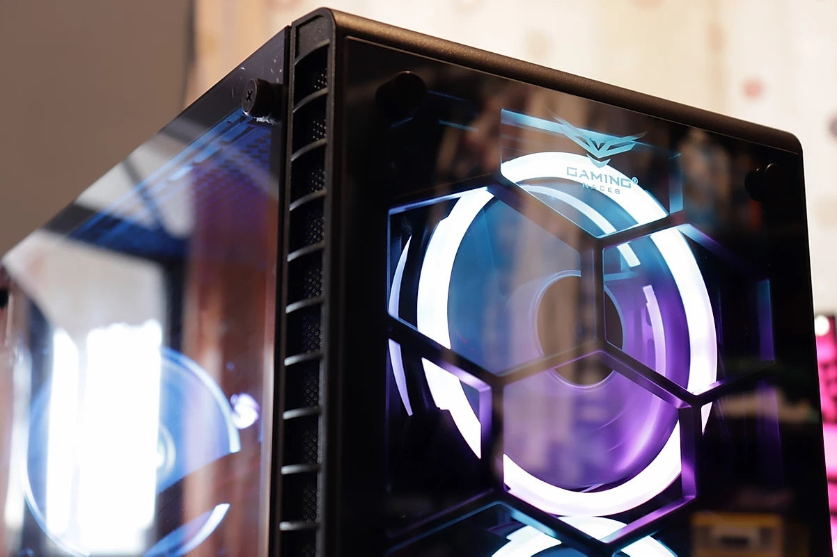 Gabinete Gaming Naceb Technology HYDRA Crystal Case, Full ATX, Negro