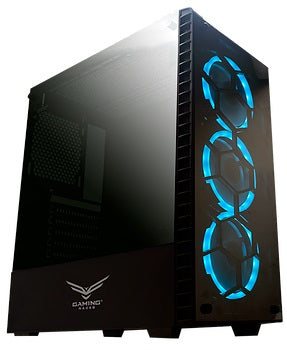 Gabinete Gaming Naceb Technology HYDRA Crystal Case, Full ATX, Negro