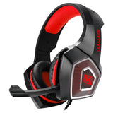 Necnon NBHG-DRAGON Auriculares Alámbrico Diadema Juego Negro, Rojo, 20 - 20000 Hz, 560 g