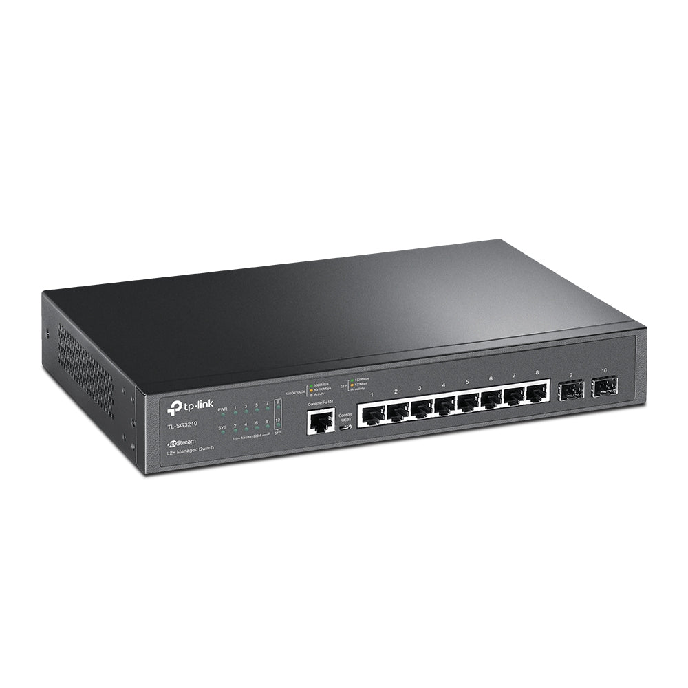 TP-Link JetStream TL-SG3210 switch Gestionado L2/L3 Gigabit Ethernet (10/100/1000) 1U Negro