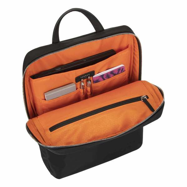 Targus Newport Laptop Monocromo 38,1 cm (15") Mochila Cuero, Nylon