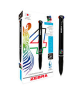 7941-06 - Zebra 7941-06 bolígrafos Negro, Azul, Verde, Rojo Bolígrafo multifunción Medio Negro