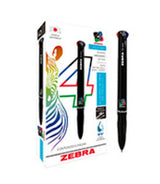 7941-06 - Zebra 7941-06 bolígrafos Negro, Azul, Verde, Rojo Bolígrafo multifunción Medio Negro
