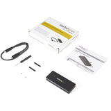 StarTech.com Caja USB 3.1 Gen 2 (10Gbps) para Unidades SSD NVMe M.2 - Resistente al Agua y el Polvo - IP67 cajas para discos duros externos 1 M.2 cm (M.2") PCI Express 3.0 Si