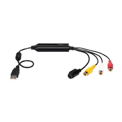 StarTech.com SVID2USB232 Dispositivos para capturar video Negro Composite + S-Video + RCA NTSC, PAL, SECAM