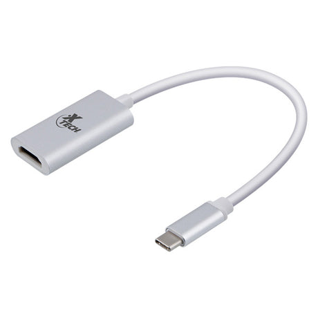 Xtech XTC-540 adaptador gráfico USB 3840 x 2160 Pixeles Plata, USB Tipo C, Salida HDMI