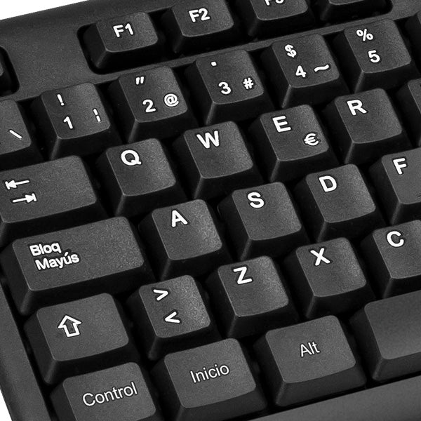 Xtech XTK-092S teclado Hogar USB QWERTY Español Negro