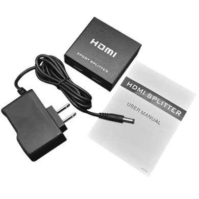 BROBOTIX Video Splitter HDMI 2K 4K 497899, Soporta 4K a 30Hz, Plug and Play