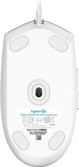 Logitech G 910-005794 ratón Juego USB tipo A 8000 DPI, Blanco | Ratones