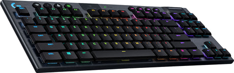 Logitech G 920-009495 teclado Juego RF inalámbrico + bluetooth QWERTY Inglés Carbono, Interruptor mecánico, LED RGB