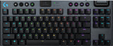 Logitech G 920-009495 teclado Juego RF inalámbrico + bluetooth QWERTY Inglés Carbono, Interruptor mecánico, LED RGB