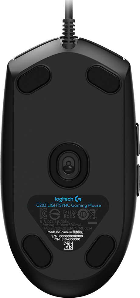 Logitech G 910-005793 ratón Juego USB tipo A 8000 DPI, Negro | Ratones