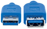 MANHATTAN Cable 325394, Producto Empresarial, Conectividad USB 3.0, 5 Gbps, 1.5 m