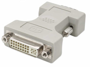 Manhattan Adaptador de Vídeo Digital Cable DVI-I HD15 M Macho Hembra