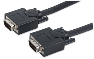 Manhattan Cable para Monitor SVGA, VGA (D-Sub), VGA (D-Sub), Macho, MAN-335607