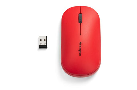 Kensington Ratón inalámbrico dual SureTrack™: rojo Ratón Viajes Inalámbrico RF Wireless + Bluetooth 2400 DPI