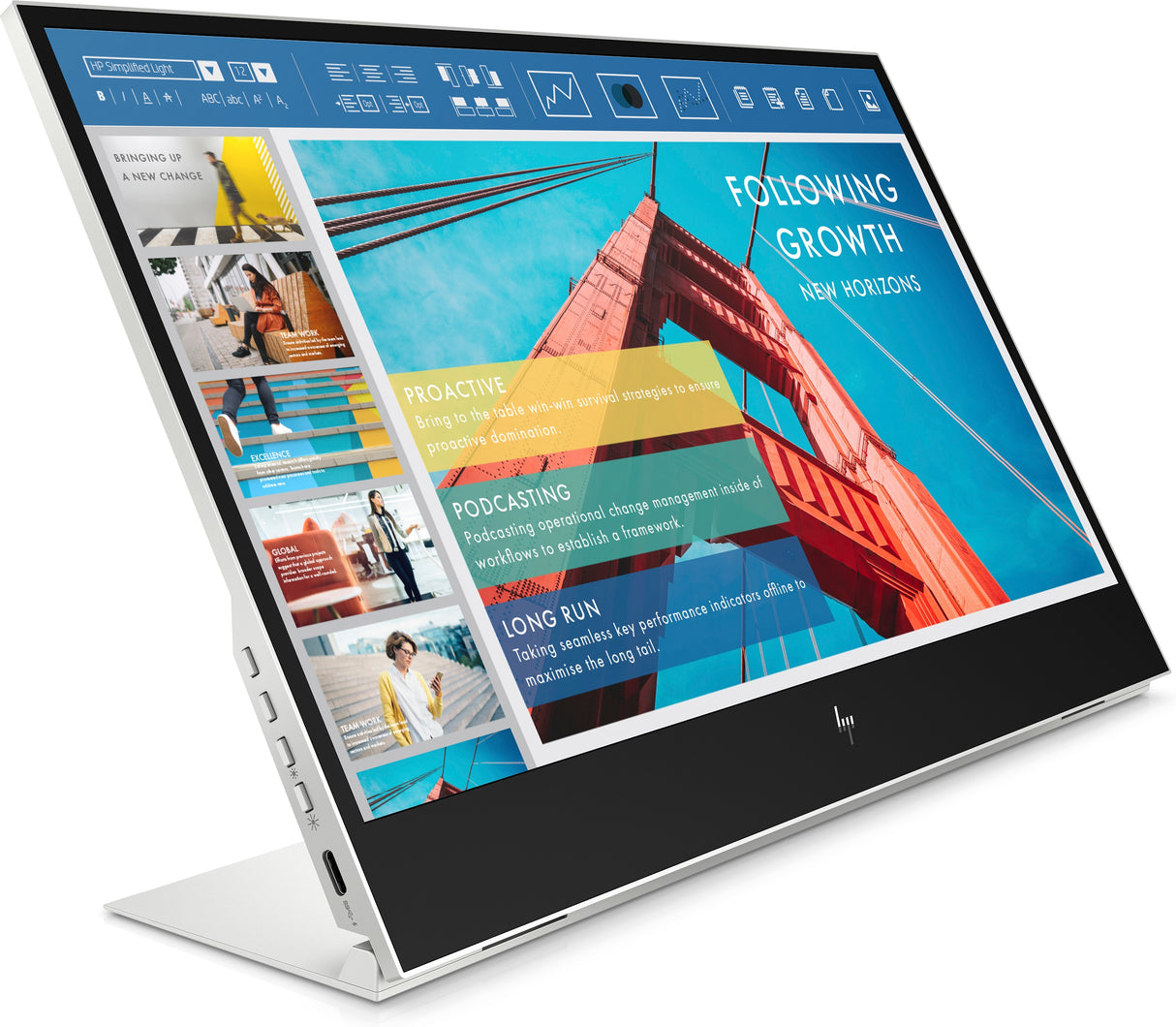 HP E-Series Monitor portátil HP E14 G4 Monitor 35,6 cm (14") 1920 x 1080 Pixeles Full HD Edge LED Plata