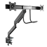 StarTech.com Brazo de Soporte de Montaje para 2 Monitores - con 2 Puertos USB 3.0 - con Instalación por Grommet o Mordaz