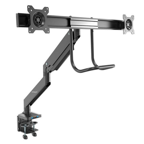 StarTech.com Brazo de Soporte de Montaje para 2 Monitores - con 2 Puertos USB 3.0 - con Instalación por Grommet o Mordaz