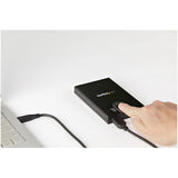StarTech.com Caja para Disco Duro Cifrada - con Acceso por Huella Digital - para Unidades SATA de 2,5" cajas para discos duros externos 1 2.5 cm (2.5") SATA, Serial ATA II, Serial ATA III 9.5 mm