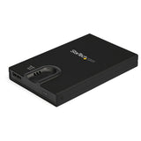 StarTech.com Caja para Disco Duro Cifrada - con Acceso por Huella Digital - para Unidades SATA de 2,5" cajas para discos duros externos 1 2.5 cm (2.5") SATA, Serial ATA II, Serial ATA III 9.5 mm