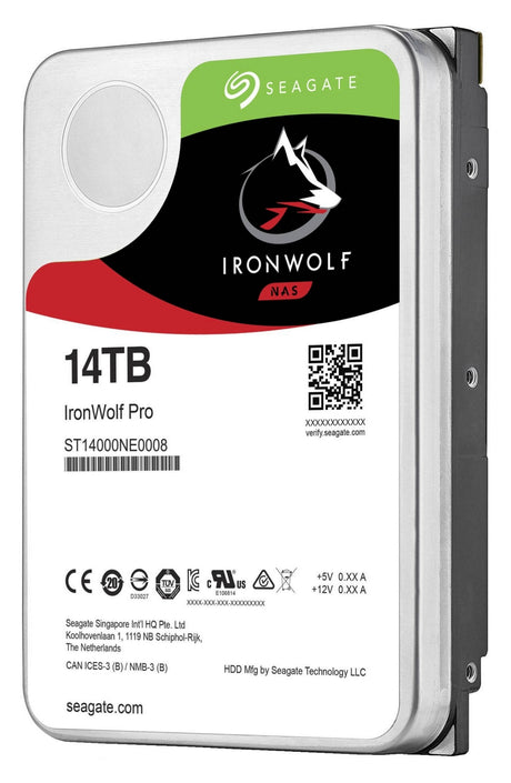 Seagate IronWolf Pro discos duros internos 14 GB 7200 RPM 256 MB 3.5 cm (3.5")
