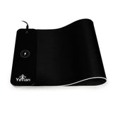Yeyian Glider 2700 Cojín de ratón para Juegos Negro, Monocromático, Poliéster, Caucho