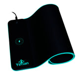 Yeyian Glider 2700 Cojín de ratón para Juegos Negro, Monocromático, Poliéster, Caucho