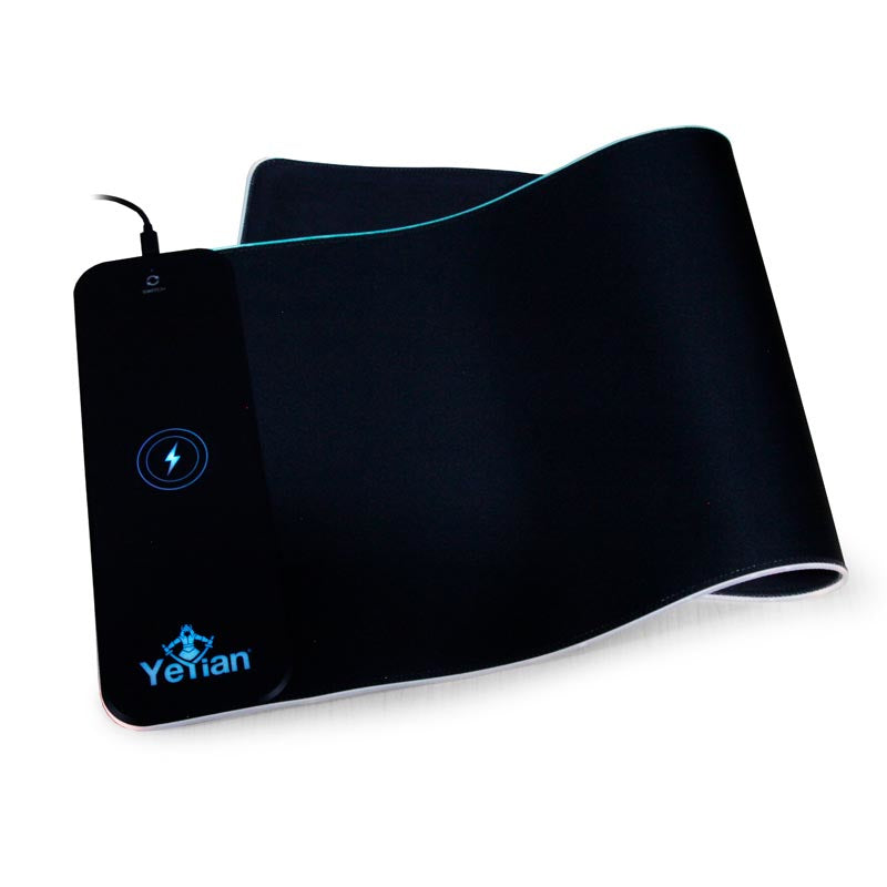 Yeyian Glider 2700 Cojín de ratón para Juegos Negro, Monocromático, Poliéster, Caucho