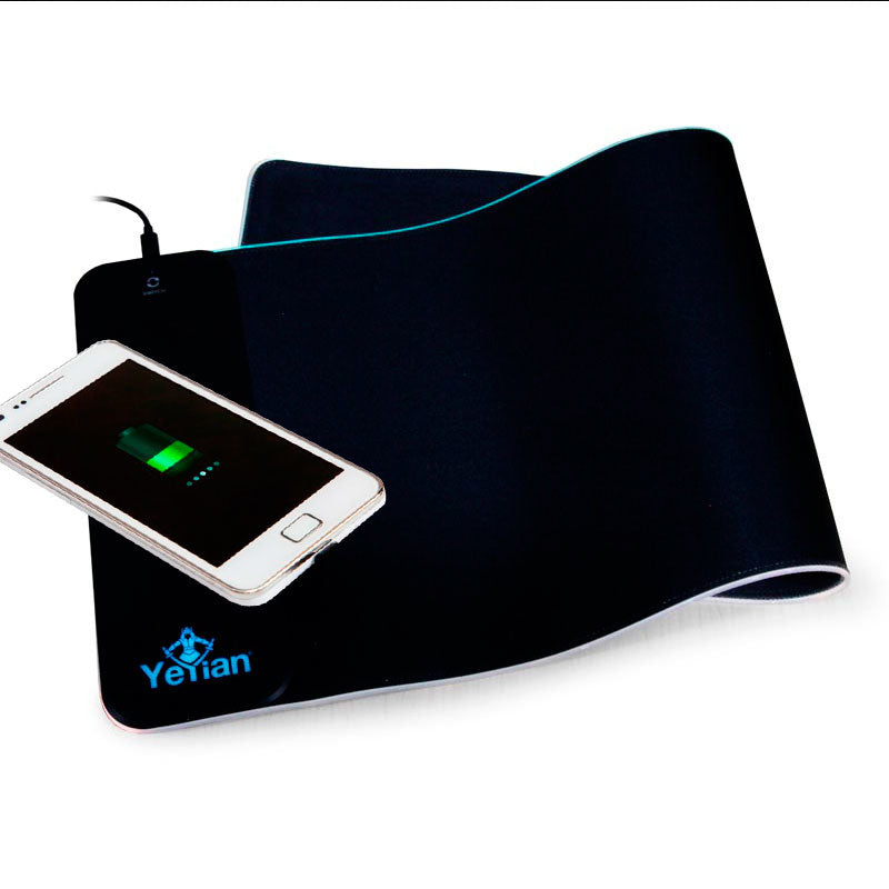 Yeyian Glider 2700 Cojín de ratón para Juegos Negro, Monocromático, Poliéster, Caucho