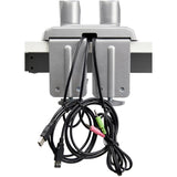StarTech.com Brazo de Soporte para 2 Monitores - para Pantallas VESA de 15 a 32IN con Hub USB de 2 Puertos Monitor Plata