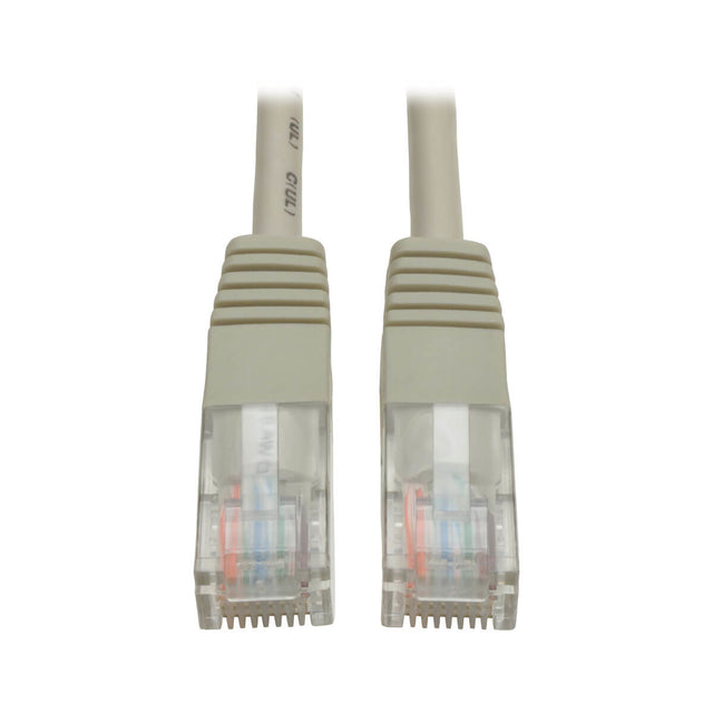 Tripp Lite N002-012-GY Cable Ethernet (UTP) Moldeado Cat5e 350 MHz (RJ45 M/M), PoE - Gris, 3.66 m [12 pies]