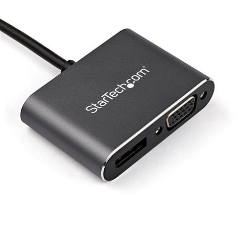 StarTech.com Adaptador USB-C a DisplayPort y VGA - Conversor de Vídeo USB Tipo C - 4K 60Hz - HDR Adaptadores gráficos US