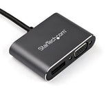 StarTech.com Adaptador USB-C a DisplayPort y VGA - Conversor de Vídeo USB Tipo C - 4K 60Hz - HDR Adaptadores gráficos US
