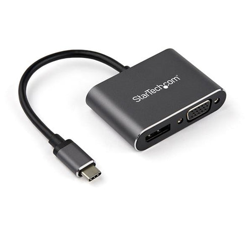 StarTech.com Adaptador USB-C a DisplayPort y VGA - Conversor de Vídeo USB Tipo C - 4K 60Hz - HDR Adaptadores gráficos US