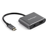 StarTech.com Adaptador de Vídeo Multipuertos USB-C - HDMI o Mini DisplayPort - 4K de 60Hz Adaptadores gráficos USB No Si