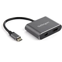 StarTech.com Adaptador de Vídeo Multipuertos USB-C - HDMI o Mini DisplayPort - 4K de 60Hz Adaptadores gráficos USB No Si