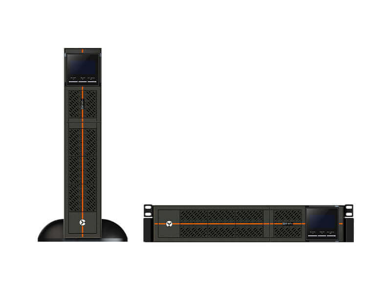 Vertiv SAI monofásico Vertiv Liebert GXT RT+ – SAI rack/torre de 1 kVA 900 W 230 V | Factor de potencia 0,9 UPS Doble conversión (en línea) 1 kVA 900 W Onda sinusoidal pura