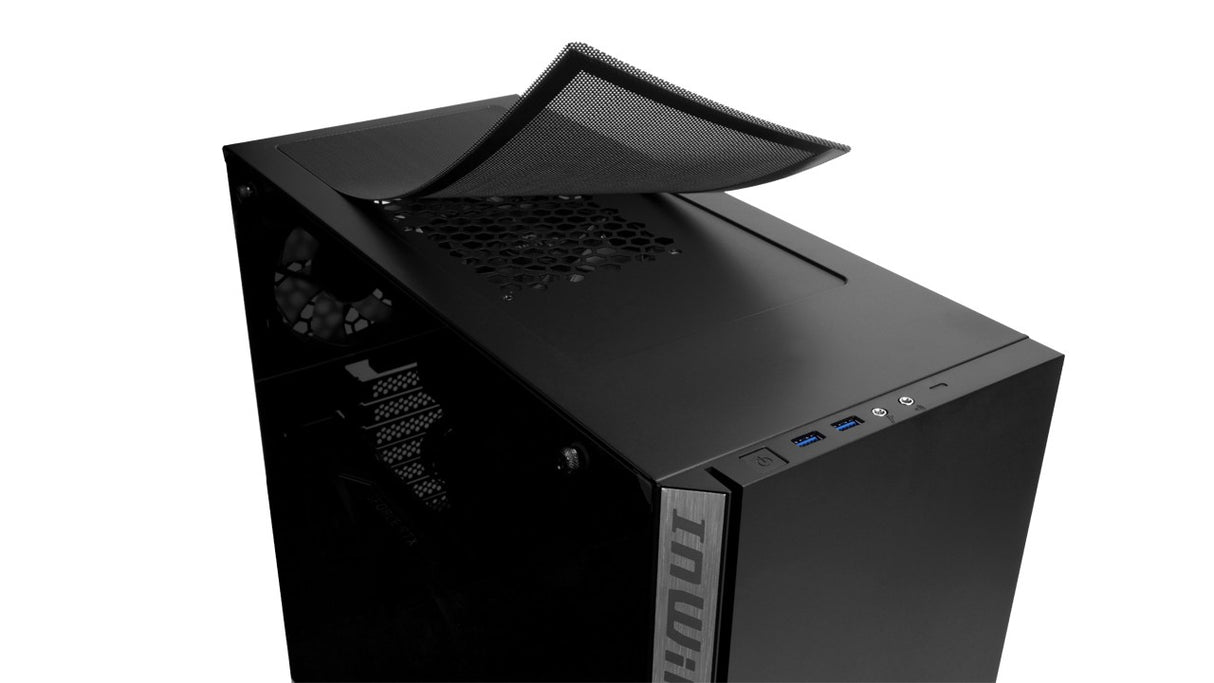 In Win 216 Midi Tower Negro, ATX, EATX, Micro ATX, 216BLK + RISER | Gabinetes de computadora