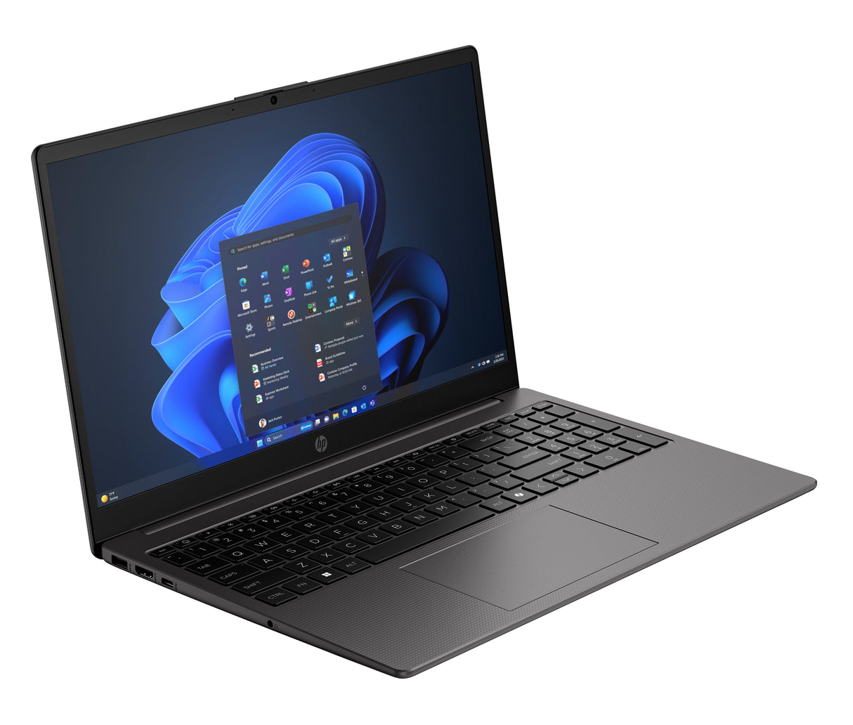 HP 250R 15.6 inch G10 Notebook PC Intel Core 5 120U Computadora portátil 39.6 cm (15.6") HD 8 GB DDR4-SDRAM Wi-Fi 6 (802.11ax) Windows 11 Home Negro
