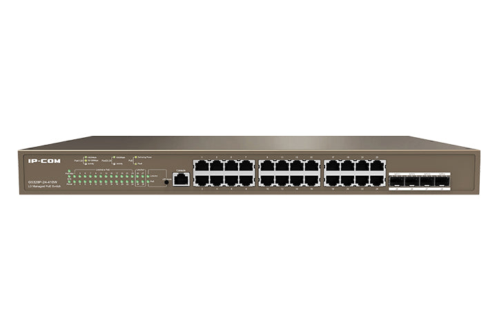 G5328P-24-410W,  Switch PoE Administrable, 24 Giga, 4 SFP, 370W