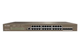 G5328P-24-410W,  Switch PoE Administrable, 24 Giga, 4 SFP, 370W