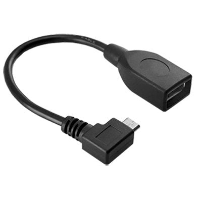 Cable USB a OTG BROBOTIX 097242, USB B a USB A, Macho/Hembra, Negro