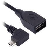 Cable USB a OTG BROBOTIX 097242, USB B a USB A, Macho/Hembra, Negro