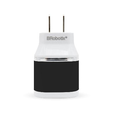 BRobotix 161264N cargador de dispositivo móvil Universal Negro, Blanco Corriente alterna Interior
