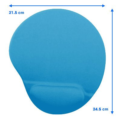 BRobotix 500074T alfombrilla para ratón Cojín de ratón para Juegos Turquesa, Monocromático, Neopreno, Sintético