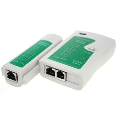 Probador de Cables RJ45 RJ11 Brobotix 567357, 8 Puertos, 1Gbps, Pantalla LCD