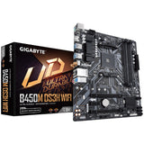 GIGABYTE B450M DS3H WIFI Placa base - Compatible con AMD Series 5000 CPUs, up to 3600MHz DDR4 (OC), 1xPCIe M.2, WIFI 802.11ac, GbE LAN, USB 3.1 Gen 1 placas base AMD Zócalo AM4 1 Zócalo AM4